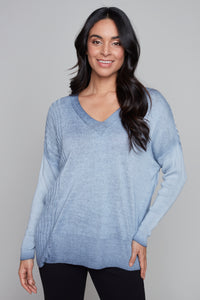 Carre Noir fine gauge v-neck sweater