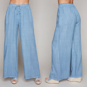 Carre Noir wide leg linen pants