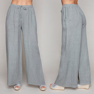 Carre Noir wide leg linen pants