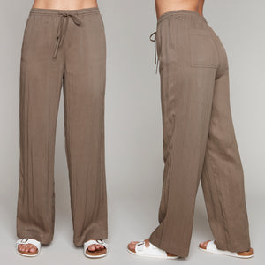 Carre Noir wide-leg linen pants